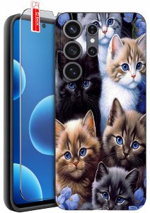 krainaGSM Etui do Samsung S26 Ultra wzory | silikonowe Matt Case + szkło 9H 8