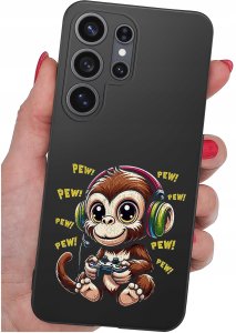 krainaGSM Etui do Samsung S26 Ultra wzory | silikonowe Matt Case + szkło 9H 4