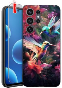 krainaGSM Etui do Samsung S26 Ultra wzory | silikonowe Matt Case + szkło 9H 8