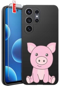 krainaGSM Etui do Samsung S26 Ultra wzory | silikonowe Matt Case + szkło 9H 8