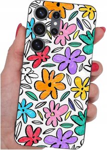 krainaGSM Etui Do Samsung S26 Ultra Wzory | Silikonowe Matt Case + Szkło 9H 4