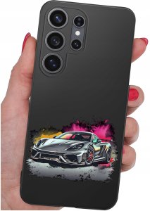krainaGSM Etui Do Samsung S26 Ultra Wzory | Silikonowe Matt Case + Szkło 9H 4