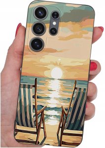 krainaGSM Etui Do Samsung S26 Ultra Wzory | Silikonowe Matt Case + Szkło 9H 4