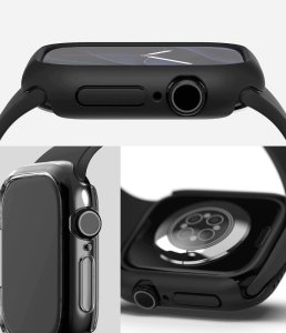 Ringke Nakładka na zegarek Slim do Apple Watch 12 46 mm Clear & Matte Black [2 pack] (RGK12095) 3