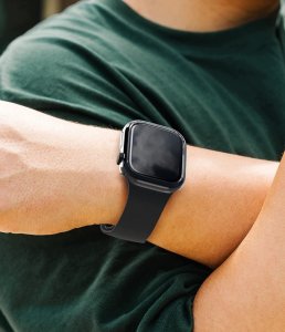 Ringke Nakładka na zegarek Slim do Apple Watch 12 46 mm Clear & Matte Black [2 pack] (RGK12095) 4