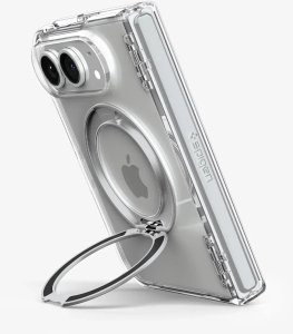 Spigen Etui Ultra Hybrid Pro S Mag MagSafe do Apple iPhone Duo Crystal Clear/white (SPN17673) 8