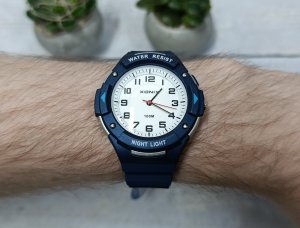 Zegarek Xonix Zegarek CAU-005A młodzieżowy wskazówkowy granatowy 46 mm . 2