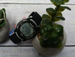Xonix Zegarek BAZ-007 młodzieżowy elektroniczny czarny srebrny . 2