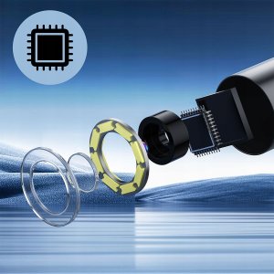 Zenwire Kamera inspekcyjna warsztatowa endoskop do rur silnika Full HD IPS USB-C 5m T44 3