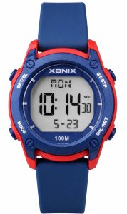 Xonix Zegarek BAZ-006 młodzieżowy elektroniczny czerwony niebieski . 5