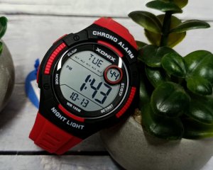 Xonix Zegarek DBH-003 młodzieżowy elektroniczny czerwony 44 mm 6