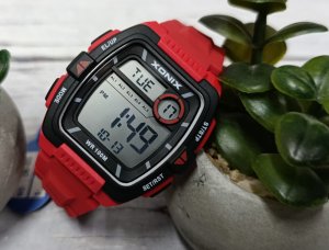 Zegarek Xonix DBI-003 męski elektroniczny czerwony 43 mm . 7