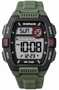Zegarek Xonix DBI-004 męski elektroniczny zielony 43 mm 5