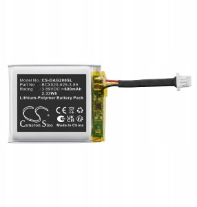 Cameron Sino Akumulator bateria typu Bcx020-625-3.89 Do Dji Avata 2 Goggles / 600mah / Cs-dag200sl (SB12462) 4
