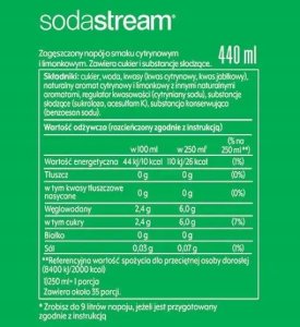 Sodastream 4 Syropy do Saturatora Herbata Lemon Ice Tea x2 + Lemoniada x2 6