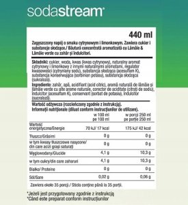 Sodastream 6 Syropów Herbata Lemon Ice Tea x3+Lemon Lime Cytryna Limonka x3 6