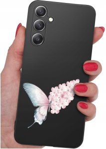 krainaGSM Etui Do Samsung S24 Fe Wzory| Wiosenne Wiosna Kwiaty |Case + Szkło 9H 3