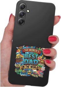 krainaGSM Etui Do Samsung S24 Fe Wzory| Dla Taty Tata Dad Kolorowe |Case + Szkło 9H 2