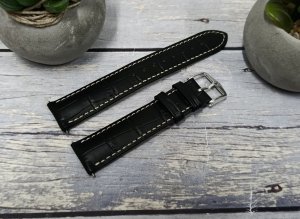 Hirsch Skórzany wodoodporny pasek do zegarka 18 mm Duke L 01028051-2-18 6