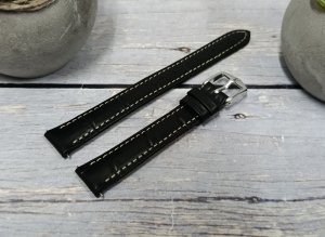 Hirsch Skórzany wodoodporny pasek do zegarka 12 mm Duke M 01028151-2-12 . 3