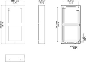 Genway Obudowa natynkowa + panel montażowy UNIVIEW (EP-ZB505-2) 3