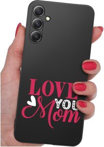 krainaGSM Etui Do Samsung A55 5G Wzory| Dla Mamy Mama Mom Kolorowe |Case + Szkło 9H 3