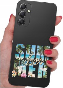 krainaGSM Etui Do Samsung A15 4G | 5G Wzory Lato Summer Letnie Kolorowe |Case + Szkło 2