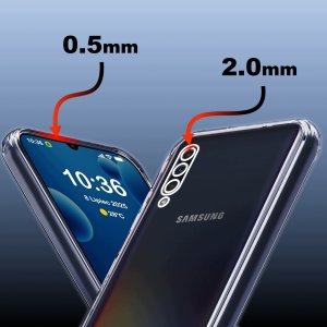 krainaGSM Etui Bezbarwne Do Samsung A50 | A30S Wzmacniane Clear Case 2Mm + Szkło 9H 2