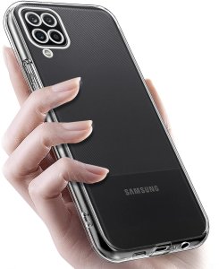 krainaGSM Etui Bezbarwne Do Samsung A12 | M12 Wzmacniane Clear Case 2Mm + Szkło 9H 4