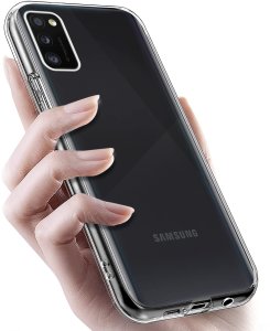 krainaGSM Etui Bezbarwne Do Samsung A41 Wzmacniane Clear Case 2Mm + Szkło 9H 4
