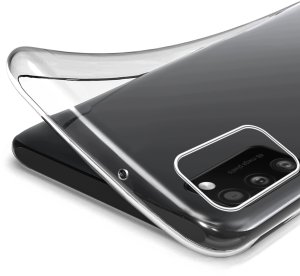 krainaGSM Etui Bezbarwne Do Samsung A41 Wzmacniane Clear Case 2Mm + Szkło 9H 5