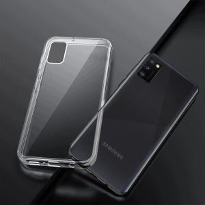 krainaGSM Etui Bezbarwne Do Samsung A41 Wzmacniane Clear Case 2Mm + Szkło 9H 7