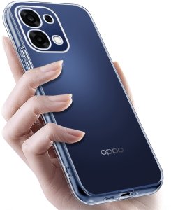 krainaGSM Etui Bezbarwne Do Oppo A6 Pro 5G Wzmacniane Clear Case 2Mm + Szkło 9H 4