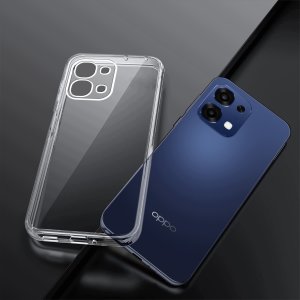 krainaGSM Etui Bezbarwne Do Oppo A6 Pro 5G Wzmacniane Clear Case 2Mm + Szkło 9H 7
