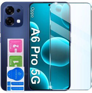 krainaGSM Etui Bezbarwne Do Oppo A6 Pro 5G Wzmacniane Clear Case 2Mm + Szkło 9H 9