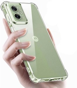 krainaGSM Zestaw Etui Do Motorola Moto G54 |G54 Power Anti-Shock Clear 3 Sztuki Szkło 6