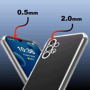 krainaGSM Etui Bezbarwne Do Samsung A32 4G Wzmacniane Clear Case 2Mm + Szkło 9H 2