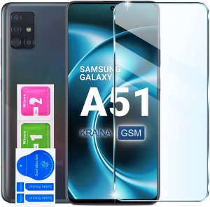 krainaGSM Etui Bezbarwne Do Samsung A51 5G Wzmacniane Clear Case 2Mm + Szkło 9H 9