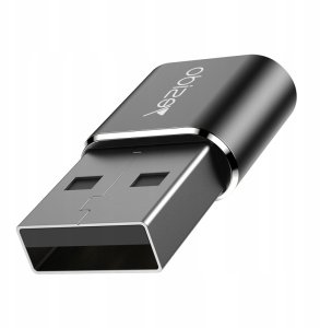 Adapter USB Yesido Mini Aluminum Alloy USB Type-c U-Disk Card Reader Mouse Convert OTG Adapter Black (GS09) 4