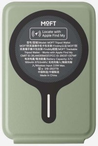 Podstawka MOFT Magnetyczny portfel i stojak na telefon Movas Trackable Tripod MagSafe khaki green (MOF108) 3