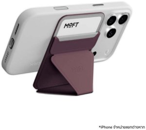Podstawka MOFT Magnetyczny portfel i stojak na telefon Trackable Movas Snap-On MagSafe cheery laquer (MOF117) 2