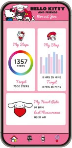 Lazerbuilt Smartwatch Zegarek Hello Kitty Dla Dzieci Dziecka Dziewczynki BT 5.1 Ip68 / Swhk-bow (SB12479) 4