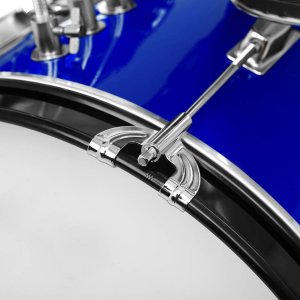 Kera Audio KERA Perkusja dla dzieci zestaw stołek pałeczki bęben basowy niebieska 5