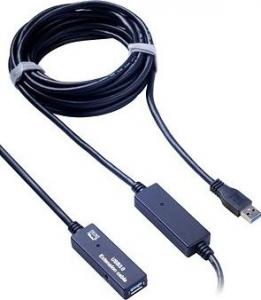 Kabel USB PremiumCord USB-A - USB-A 10 m Czarny (ku3rep10) 1