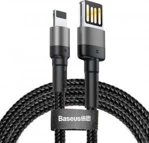 Kabel USB Baseus USB-A - Lightning 1 m Czarno-szary (CALKLF-GG1) 1