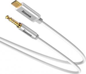 Kabel USB Baseus USB-C - mini Jack 3.5 mm 1.2 m Biały (CAM01-02) 1