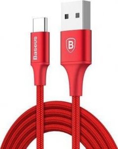 Kabel USB Baseus USB-A - Lightning 1 m Czerwony (CALSR-09) 1