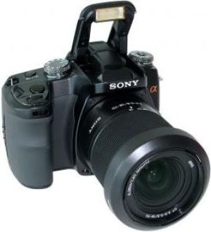 Lustrzanka Sony DSLR-A100 czarny + obiektyw 18-70mm 1
