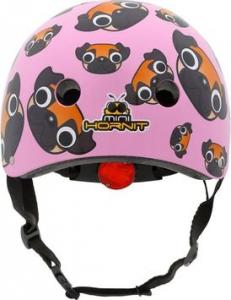 Mini Hornit Kask rowerowy Pug różowy r. 53-58cm (PUM914) 2