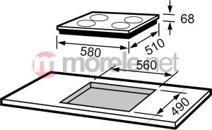 Płyta grzewcza Mastercook I3D4DZR 3